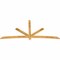 Ekena Millwork Alberta Rough Sawn Timber Gable Bracket, Western Red Cedar, 108"W x 49"H x 2"D x 4"F, 11/12 Pitch GBW108X49X0204ALB00RWR - alternate 4